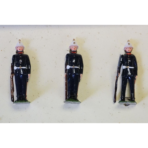 413 - Three boxed Britains ' Regiments Of All Nations ' metal figure sets to include 146 - Royal Army Serv... 