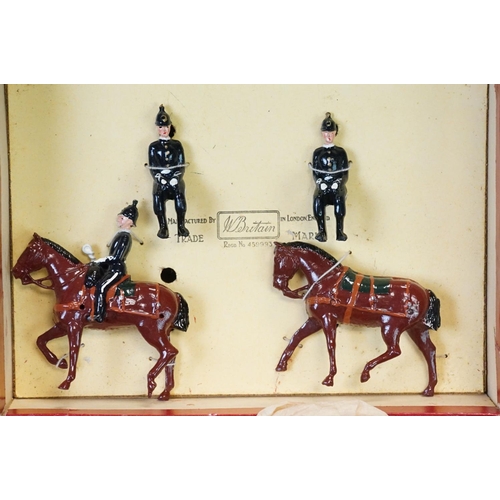 413 - Three boxed Britains ' Regiments Of All Nations ' metal figure sets to include 146 - Royal Army Serv... 