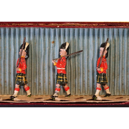 414 - Four boxed Britains ' British Soldiers ' metal figure sets to include No. 119 The Gloucestershire Re... 