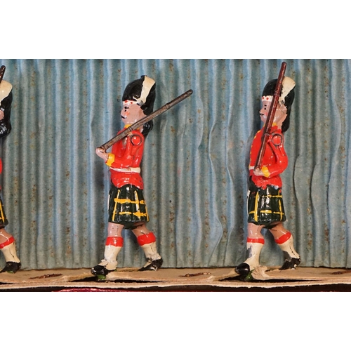 414 - Four boxed Britains ' British Soldiers ' metal figure sets to include No. 119 The Gloucestershire Re... 