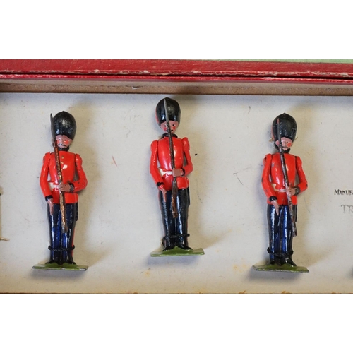 414 - Four boxed Britains ' British Soldiers ' metal figure sets to include No. 119 The Gloucestershire Re... 