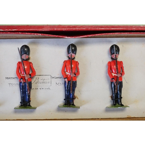 414 - Four boxed Britains ' British Soldiers ' metal figure sets to include No. 119 The Gloucestershire Re... 