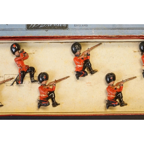 414 - Four boxed Britains ' British Soldiers ' metal figure sets to include No. 119 The Gloucestershire Re... 