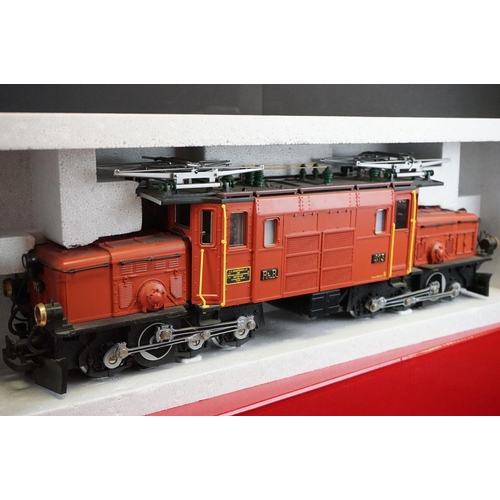 168 - Boxed LGB Lehmann 'The Big Train' G scale 20400 Crocodile 6/6 electric locomotive