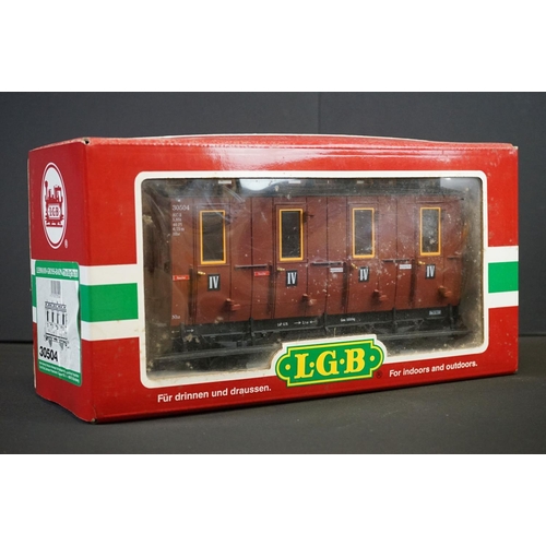 171 - Seven boxed LGB Lehmann The Big Train G scale items of rolling stock to include 46350, 30504, 40140,... 