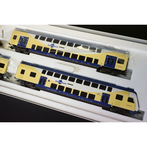 176 - Boxed Marklin HO gauge 26533 Metronom Commuter Train Pack, complete