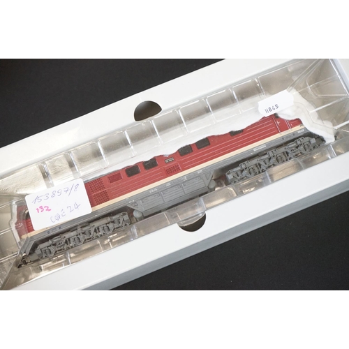 179 - Quantity of Marklin HO gauge model railway to include boxed BR132 Diesel Locomotive of the DR (Digit... 