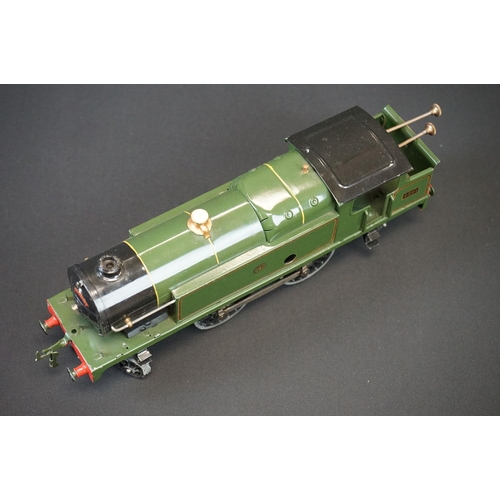 182 - Hornby O gauge GWR 4-4-2 2221 locomotive (a few areas of paint loss but vg overall) plus a boxed Hor... 