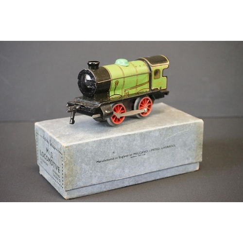 182 - Hornby O gauge GWR 4-4-2 2221 locomotive (a few areas of paint loss but vg overall) plus a boxed Hor... 