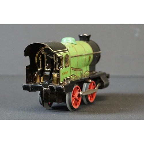 182 - Hornby O gauge GWR 4-4-2 2221 locomotive (a few areas of paint loss but vg overall) plus a boxed Hor... 