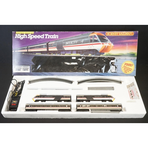 192 - Quantity of OO gauge model railway to include boxed Hornby R695 High Speed Train set, boxed Bachmann... 