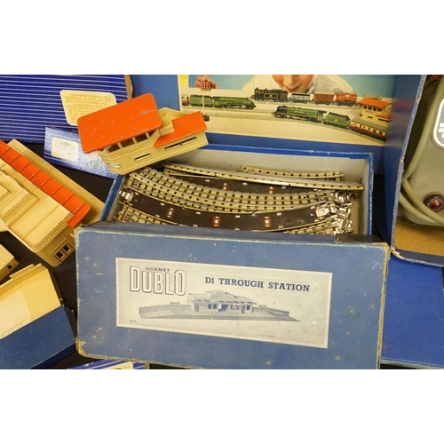 193 - Quantity of Hornby Dublo model railway to include boxed set containing Duchess of Montrose locomotiv... 