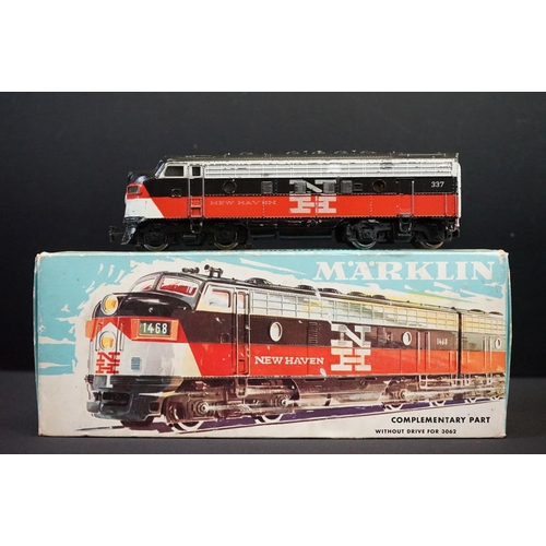 194 - Four boxed Marklin HO gauge locomotives to include 3021, 4062, 3003 & 3062, tatty boxes with tape re... 