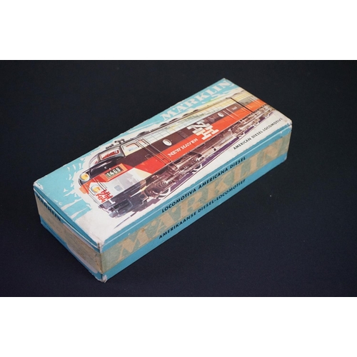 194 - Four boxed Marklin HO gauge locomotives to include 3021, 4062, 3003 & 3062, tatty boxes with tape re... 