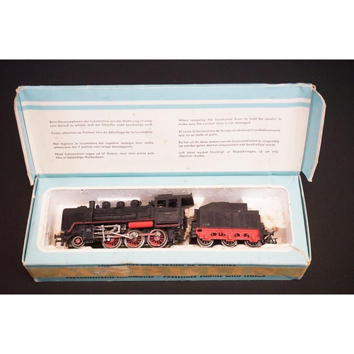 194 - Four boxed Marklin HO gauge locomotives to include 3021, 4062, 3003 & 3062, tatty boxes with tape re... 