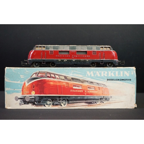 194 - Four boxed Marklin HO gauge locomotives to include 3021, 4062, 3003 & 3062, tatty boxes with tape re... 