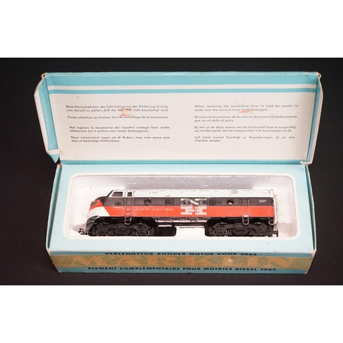 194 - Four boxed Marklin HO gauge locomotives to include 3021, 4062, 3003 & 3062, tatty boxes with tape re... 