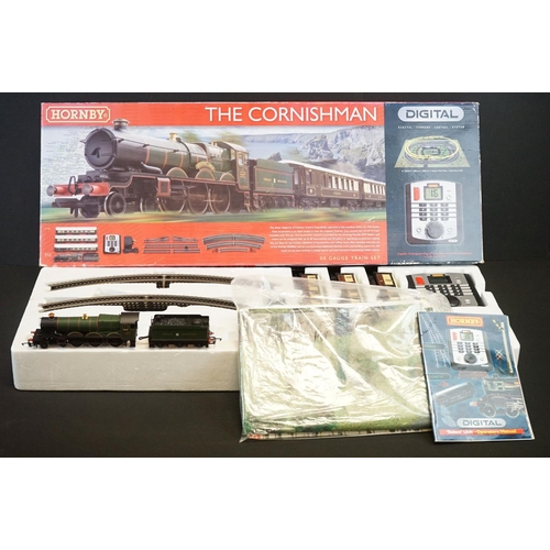 195 - Boxed Hornby Digital R1160 The Cornishman train set, complete, tape to both box ends