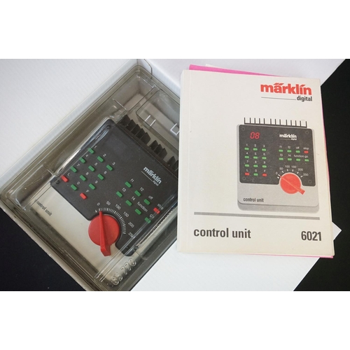 188 - Three boxed Marklin Digital accessories to include 6021 Control Unit, 6040 Keyboard and 6002 Transfo... 