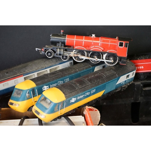 198 - Quantity OO gauge model railway to include Hornby R759 Lord Westwood locomotive, 2 x Hornby InterCit... 