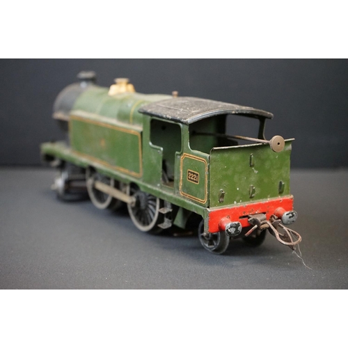 208 - Two Hornby O gauge locomotives to include 4-4-2 GWR 2221 and 0-4-0 Great Western 5500 plus a quantit... 