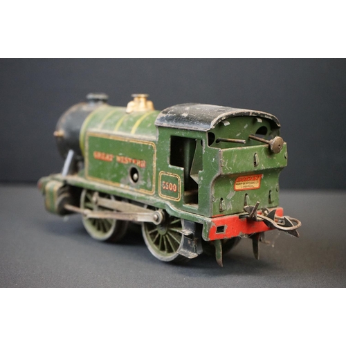 208 - Two Hornby O gauge locomotives to include 4-4-2 GWR 2221 and 0-4-0 Great Western 5500 plus a quantit... 