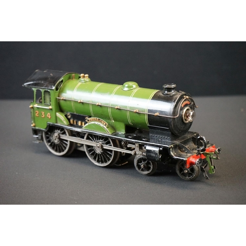 210 - Three Hornby O gauge locomotives to include Yorkshire 4-4-0 LNER with tender, LNER 4-4-2 and Souther... 