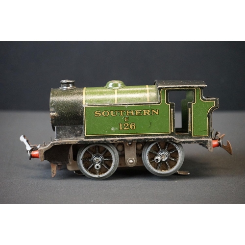 210 - Three Hornby O gauge locomotives to include Yorkshire 4-4-0 LNER with tender, LNER 4-4-2 and Souther... 