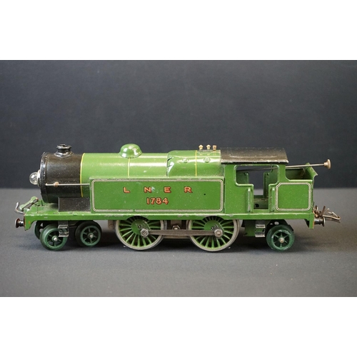 210 - Three Hornby O gauge locomotives to include Yorkshire 4-4-0 LNER with tender, LNER 4-4-2 and Souther... 