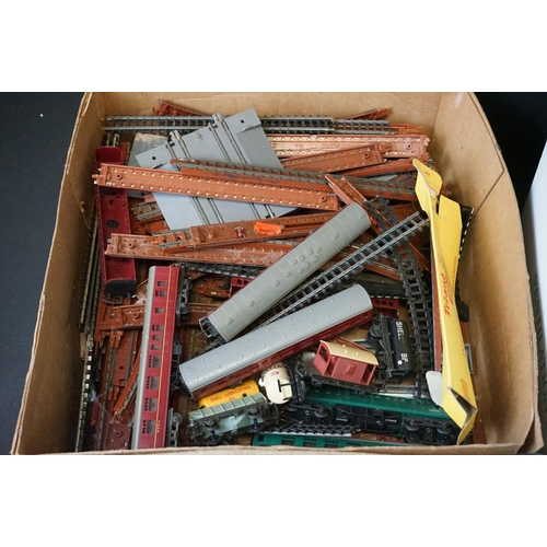 213 - Large quantity of Triang TT model railway, mainly various track, 11 x items of rolling stock, contro... 