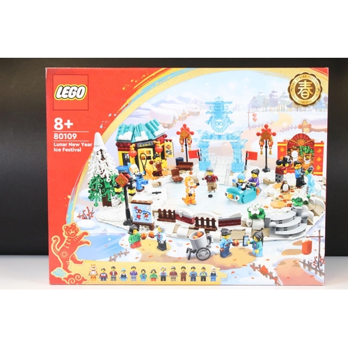 268 - Lego - Two boxed Chinese Festival Special Edition Lunar New Year sets to include 80109 Ice Festival ... 