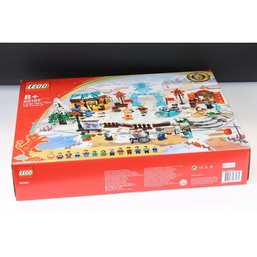 268 - Lego - Two boxed Chinese Festival Special Edition Lunar New Year sets to include 80109 Ice Festival ... 