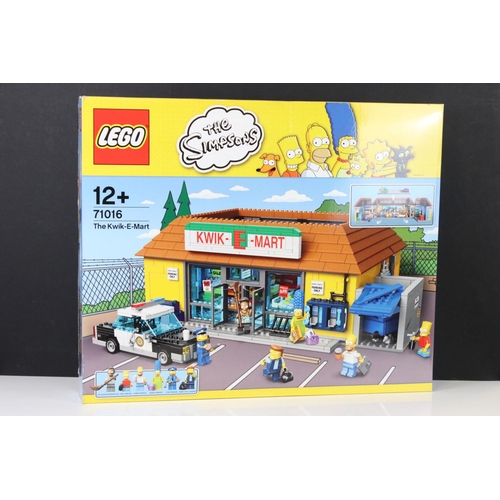 279 - Lego - Boxed The Simpsons 71016 The Kwik E Mart set, sealed & excellent