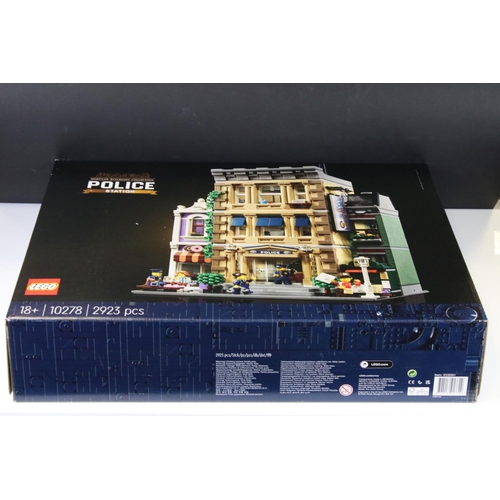 291 - Lego - Boxed Modular Buildings Collection 10278 Police Station, sealed & excellent