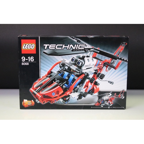 294 - Lego - Three boxed Lego sets to include sealed Technic 8068 Rescue Helicopter, Architecture 21027 Be... 