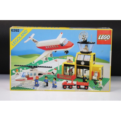 301 - Lego - Five boxed 80s Lego sets to include 6392 Airport, 7715 Push Along Passenger Steam Train, 6482... 