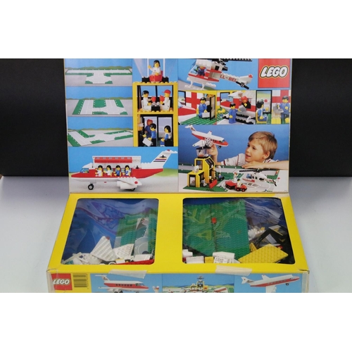 301 - Lego - Five boxed 80s Lego sets to include 6392 Airport, 7715 Push Along Passenger Steam Train, 6482... 