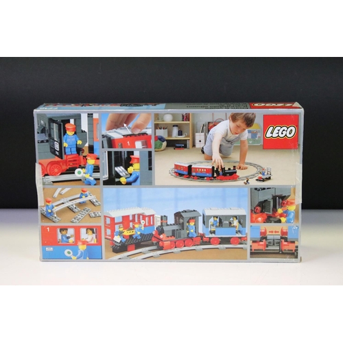 301 - Lego - Five boxed 80s Lego sets to include 6392 Airport, 7715 Push Along Passenger Steam Train, 6482... 