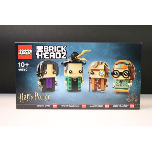 305 - Lego - Six boxed Lego sets to include 2 x Harry Potter 'Brick Headz' (40495 Harry, Hermione, Ron & H... 