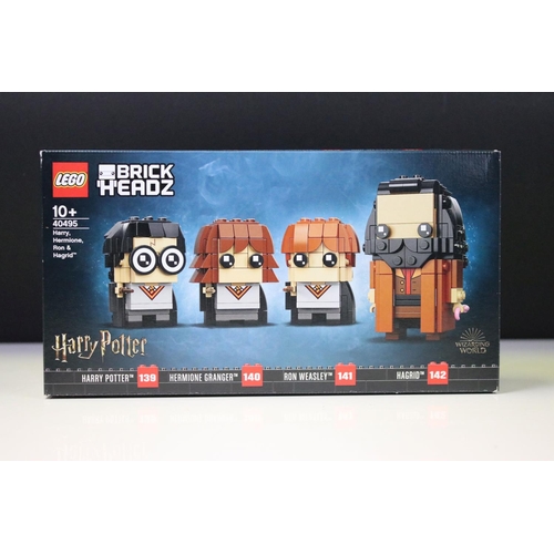 305 - Lego - Six boxed Lego sets to include 2 x Harry Potter 'Brick Headz' (40495 Harry, Hermione, Ron & H... 