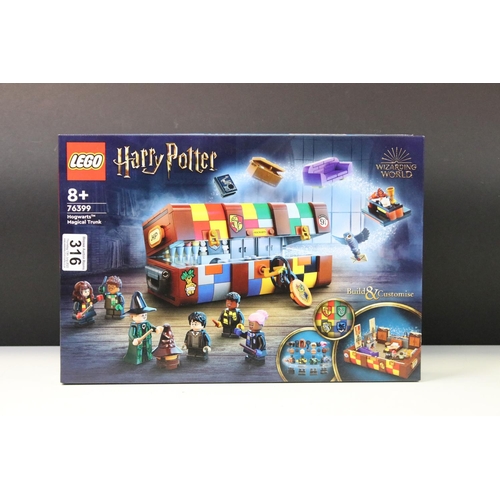 316 - Lego - Three boxed Harry Potter Wizarding World sets to include 76399 Hogwarts Magical Trunk, 76410 ... 