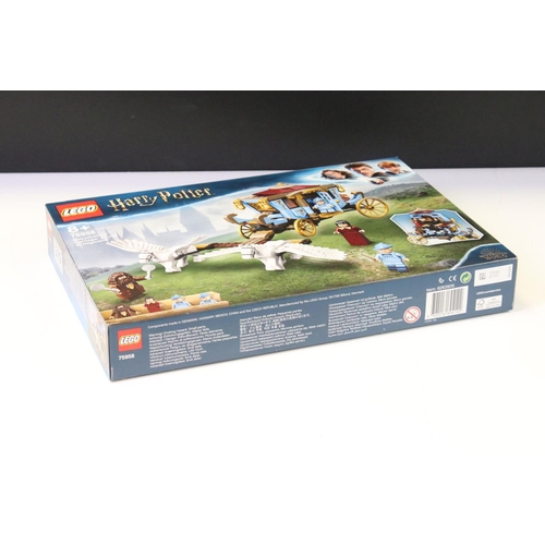 319 - Lego - Two boxed Harry Potter Wizarding World sets to include 75956 Quidditch Match and 75958 Beauxb... 