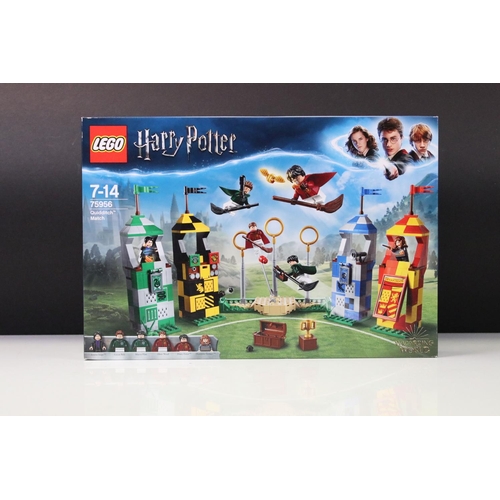 319 - Lego - Two boxed Harry Potter Wizarding World sets to include 75956 Quidditch Match and 75958 Beauxb... 