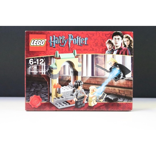 330 - Lego - Four boxed Harry Potter sets to include 4840 The Burrow, 4737 Quidditch Match, 4736 Freeing D... 