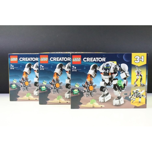 335 - Lego - 10 Boxed Creator sets to include 3 x 31115, 3 x 31125, 31058, 31112, 31122 & 31121. all seale... 