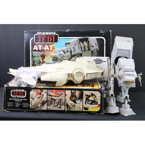 1657 - Star Wars - Two boxed original Star Wars vehicles to include Tri Logo Return Of The Jedi AT-AT with ... 