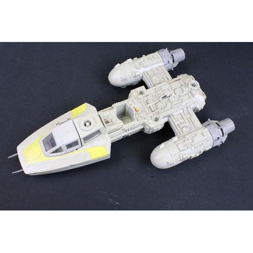 1661 - Star Wars - Six original Star Wars vehicles to include Rebel Transporter (missing escape hatch), Sco... 