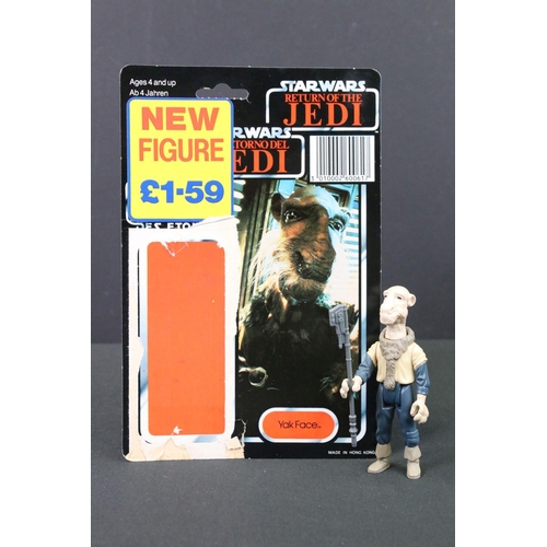 1667 - Stars Wars - Original Last 17 Yak Face figure complete with weapon & original Tri-Logo 77 back card,... 