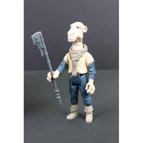 1667 - Stars Wars - Original Last 17 Yak Face figure complete with weapon & original Tri-Logo 77 back card,... 