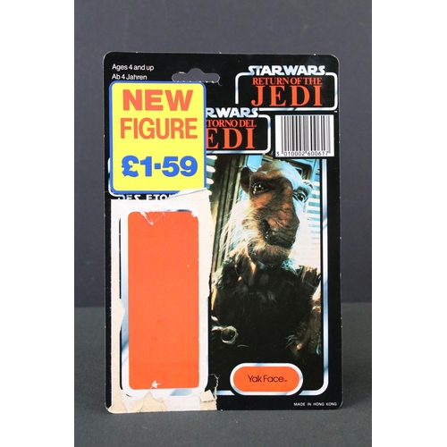 1667 - Stars Wars - Original Last 17 Yak Face figure complete with weapon & original Tri-Logo 77 back card,... 